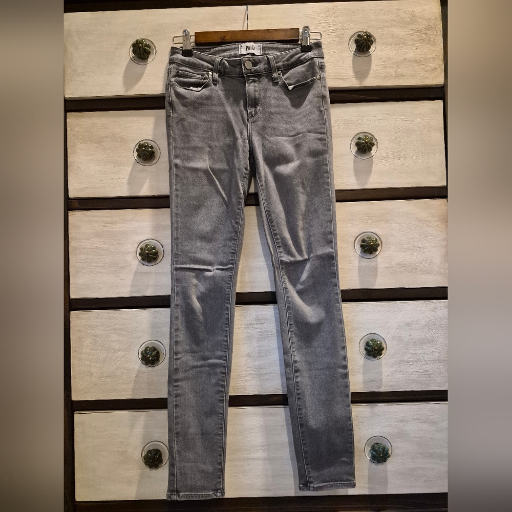 PAIGE Women's Skinny Jeans in Gray